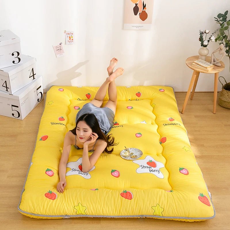 Japanese - style thickened tatami mattress lazy bedroom floor artifact foldable mats household bed mattress floor sleeping pad - Walmarkettt.com