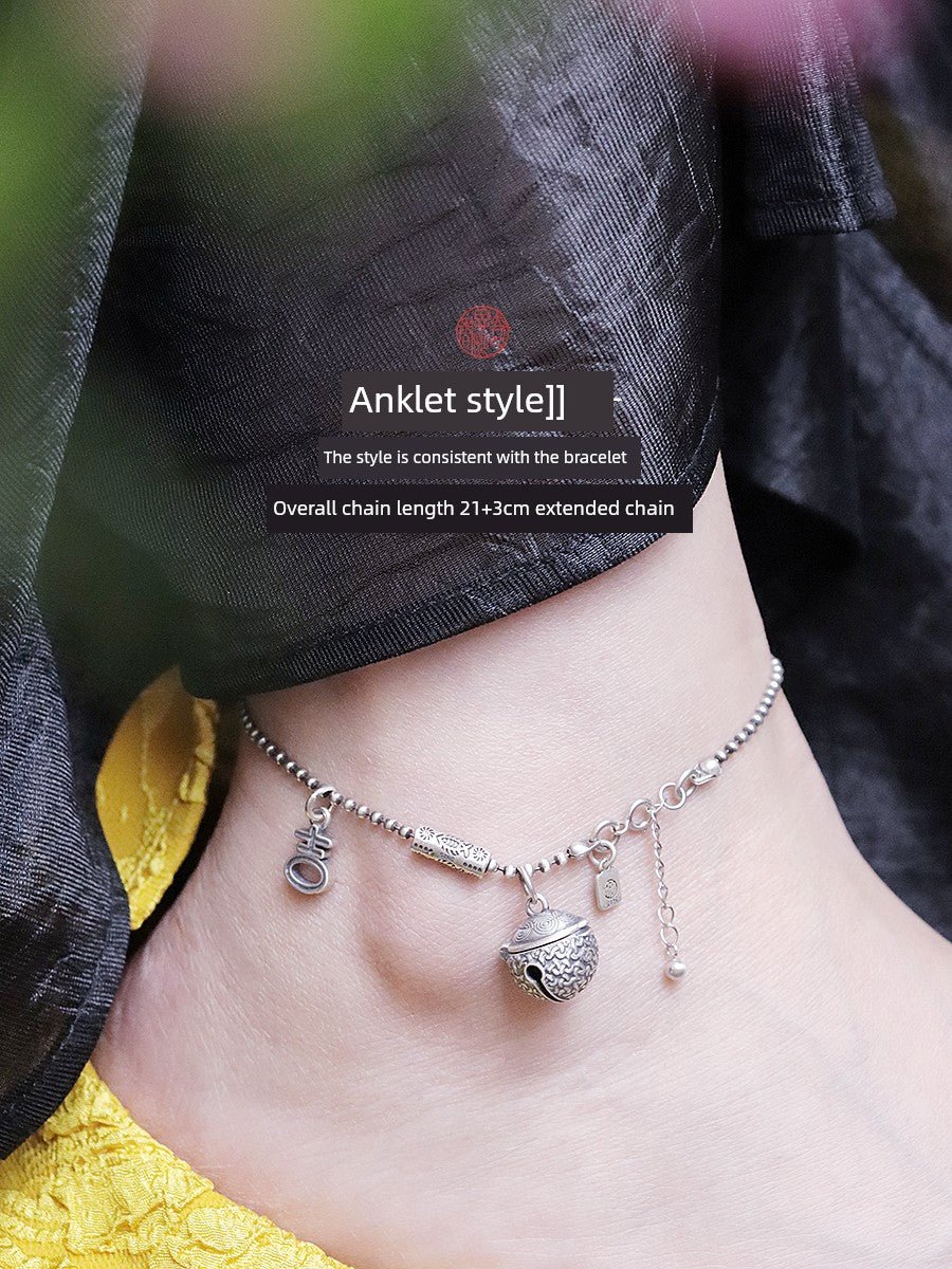 [Jixiang] Silver Hollow Sachet Ball Bracelet Anklet Portable Wear Incense Pills Aromatherapy Oil No Fire Lasting Diffuse - Walmarkettt.com