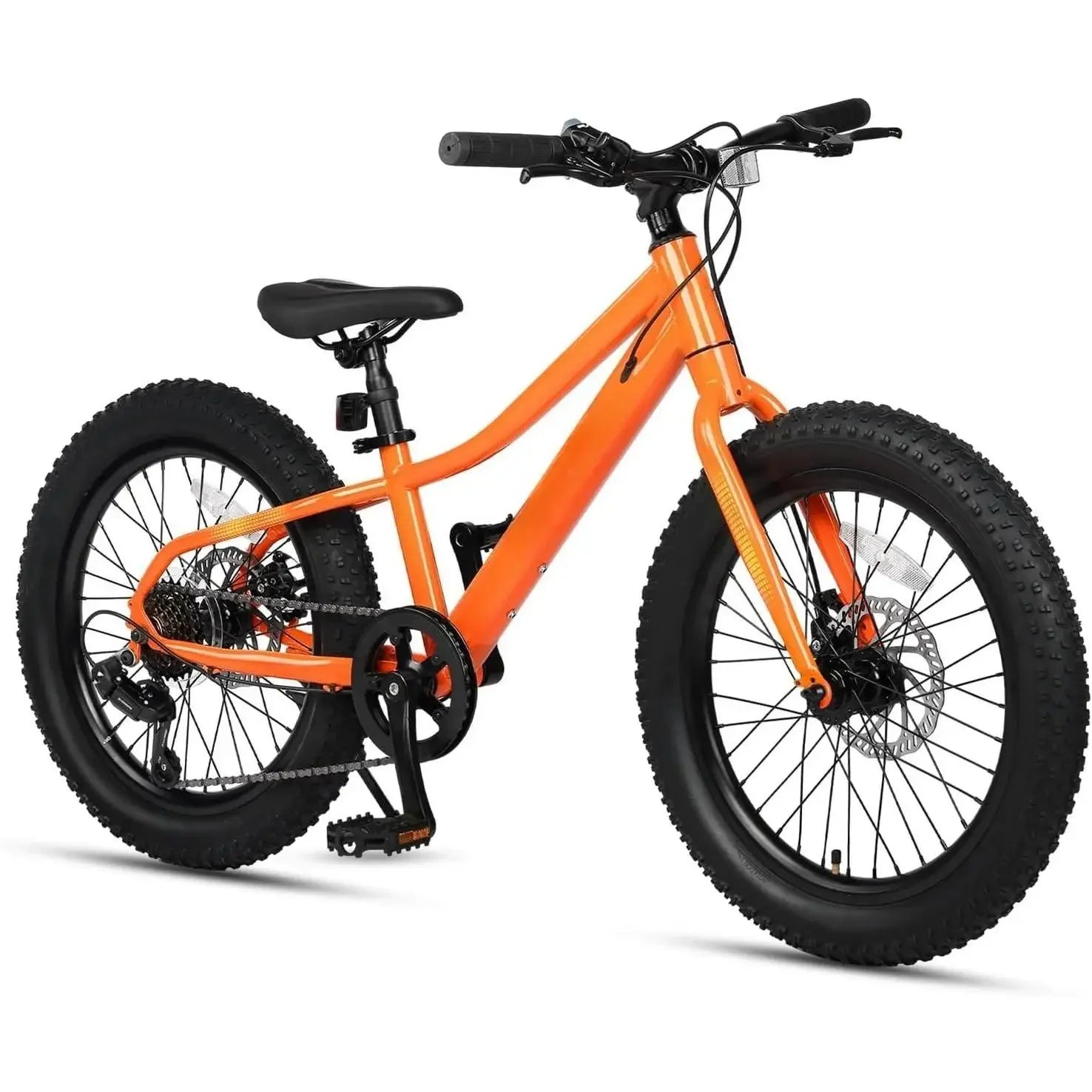 Kids Mountain Bike, 20 24 Inch Fat Tire Bike for Teen Ages 6 - 14 Year Old, Bicycle with 2.8 - Inch Wide Tires and 6 Speed - Walmarkettt.com