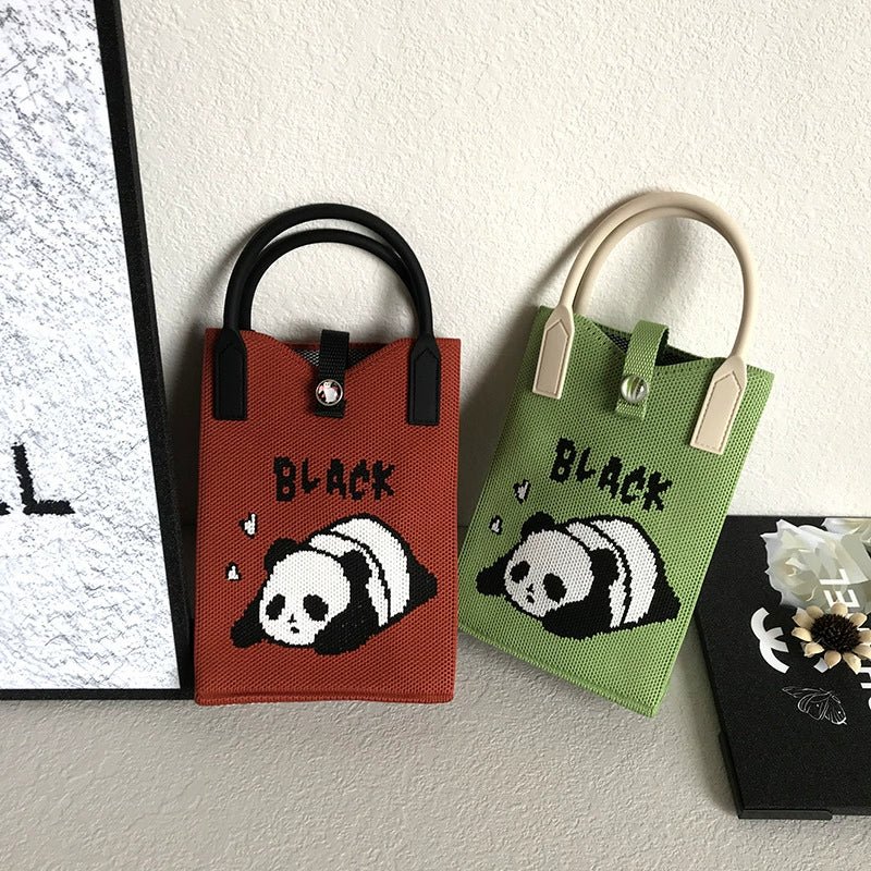 Korean Style Handbag, Fashionable and Simple, Knitted Single Shoulder Crossbody Mini Phone Bag, Portable Storage Coin Purse for Going Out - Walmarkettt.com