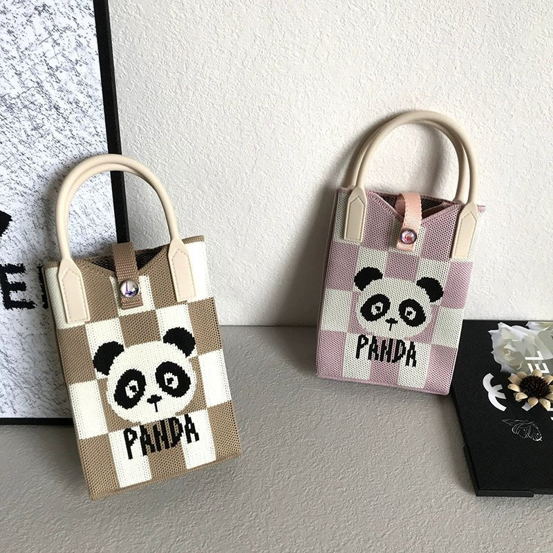 Korean Style Handbag, Fashionable and Simple, Knitted Single Shoulder Crossbody Mini Phone Bag, Portable Storage Coin Purse for Going Out - Walmarkettt.com