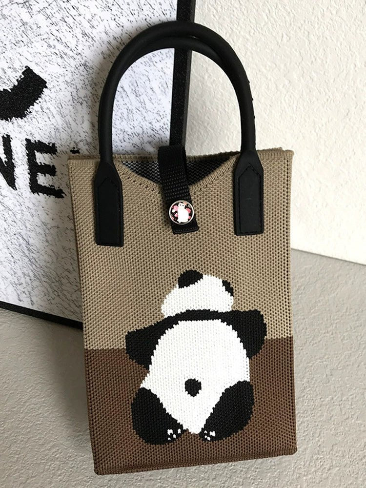 Korean Style Handbag, Fashionable and Simple, Knitted Single Shoulder Crossbody Mini Phone Bag, Portable Storage Coin Purse for Going Out - Walmarkettt.com