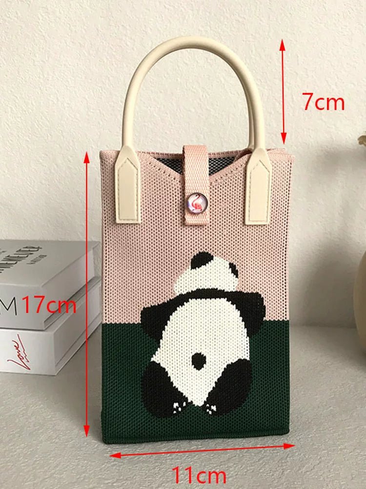Korean Style Handbag, Fashionable and Simple, Knitted Single Shoulder Crossbody Mini Phone Bag, Portable Storage Coin Purse for Going Out - Walmarkettt.com