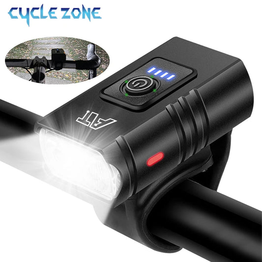 LED Bicycle Front Light Type - C Rechargeable Bicycle Headlight MTB Road Bike Headlamp Easy to Install Cycling Accessories - Walmarkettt.com