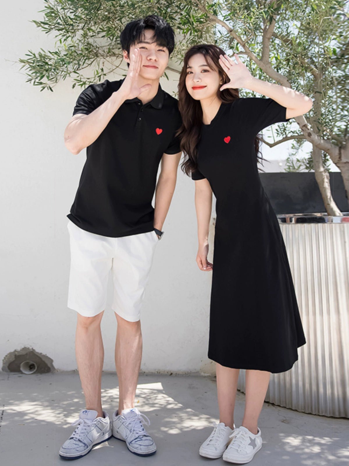 Long Dress Polo Shirt T-shirt Couple 'S Summer Clothes - Walmarkettt.com