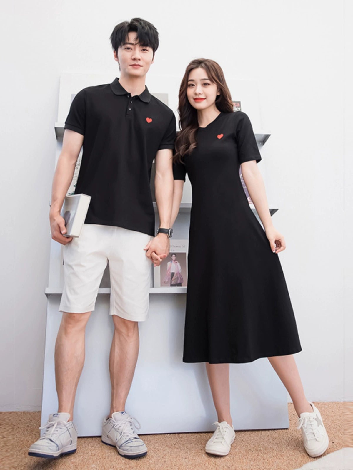 Long Dress Polo Shirt T-shirt Couple 'S Summer Clothes - Walmarkettt.com