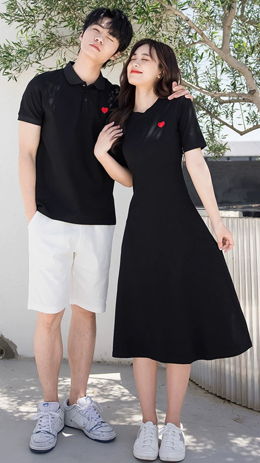 Long Dress Polo Shirt T-shirt Couple 'S Summer Clothes - Walmarkettt.com