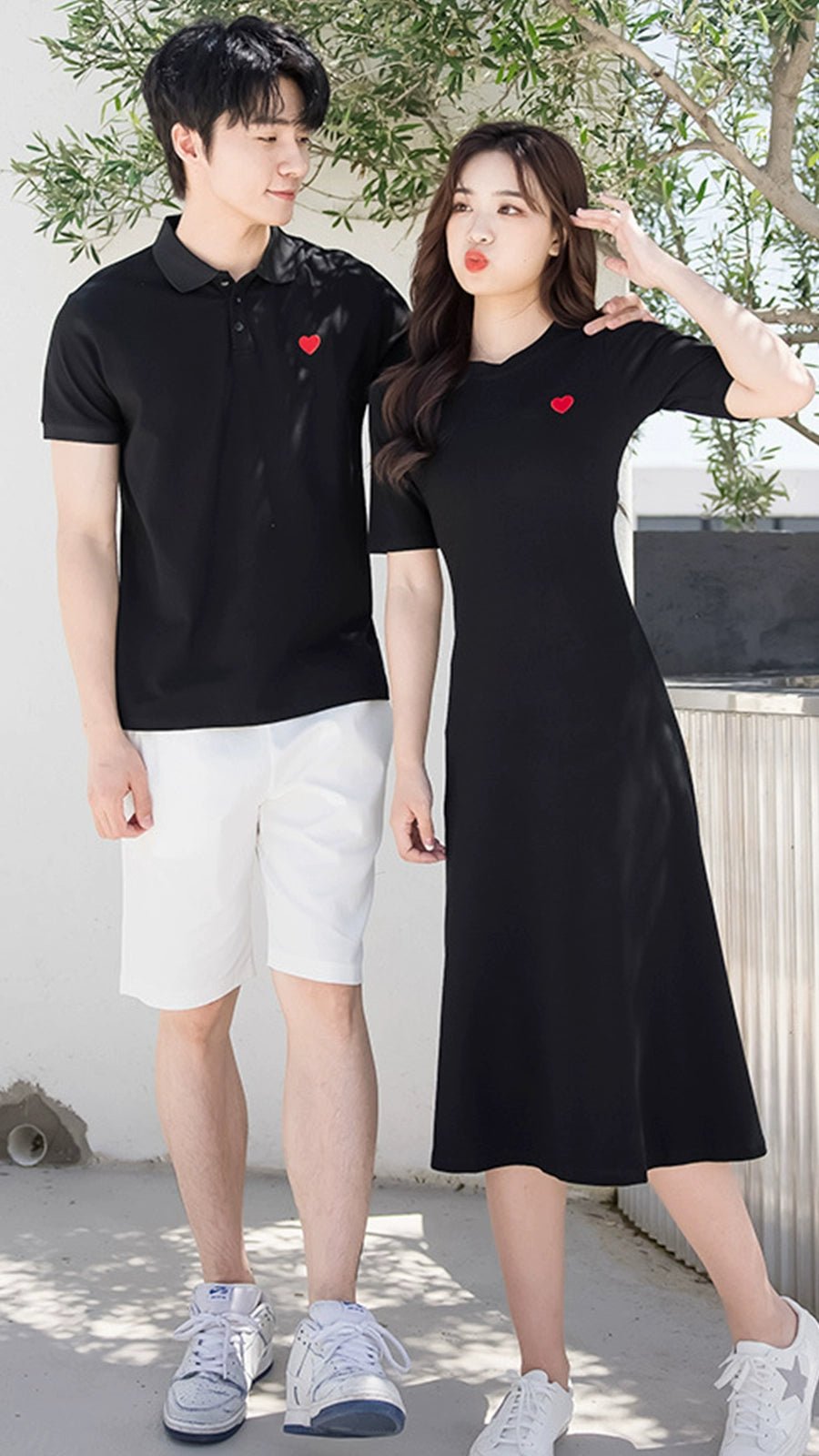 Long Dress Polo Shirt T-shirt Couple 'S Summer Clothes - Walmarkettt.com