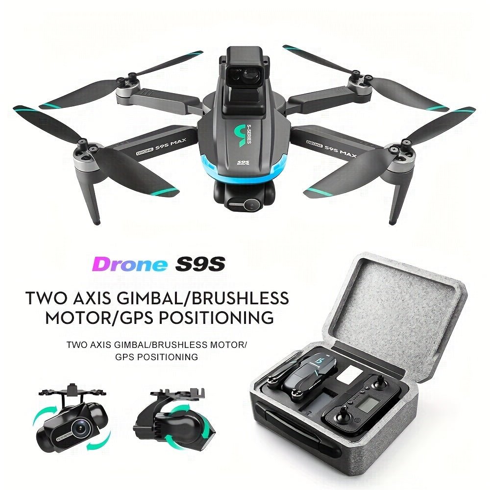 New S9S Aerial Photography, Drone GPS Positioning Return, Compliant With Aviation Authority Requirements, High - definition Pixels, Stable Dual Axis Pan Tilt Camera, Boutique Gift Remote - controlled Aircraft, No FAA Registration - Walmarkettt.com