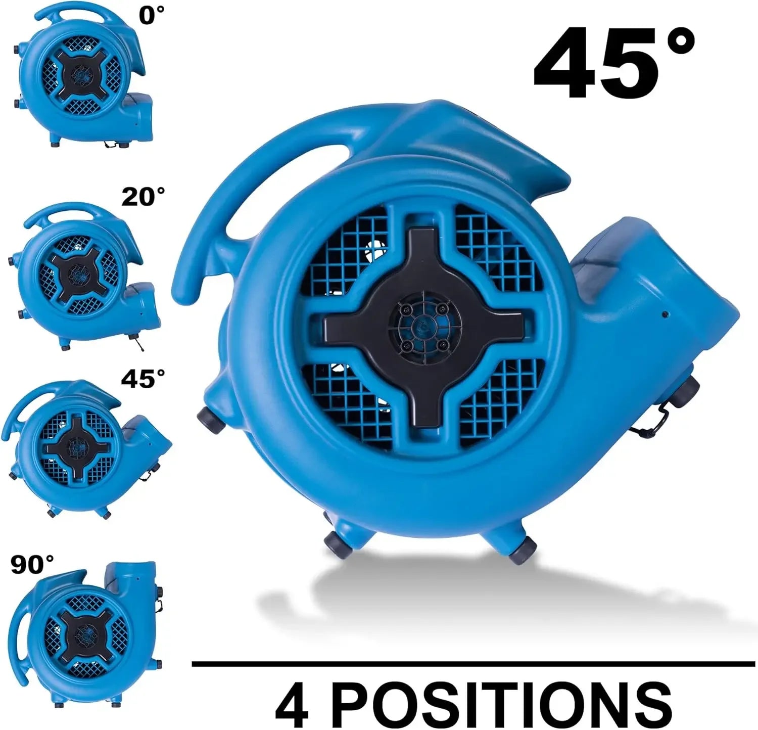 P - 830 Pro 1 HP 3600 CFM Centrifugal Air Mover, Carpet Dryer, Floor Fan, Blower, - Walmarkettt.com