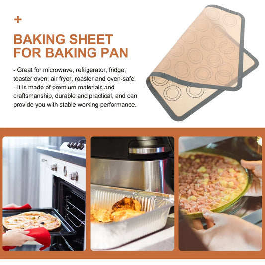 Silicone Baking Mat Non - Stick Reusable Heat Resistant Baking Sheet Safe for Oven Toaster Air Fryer - Walmarkettt.com