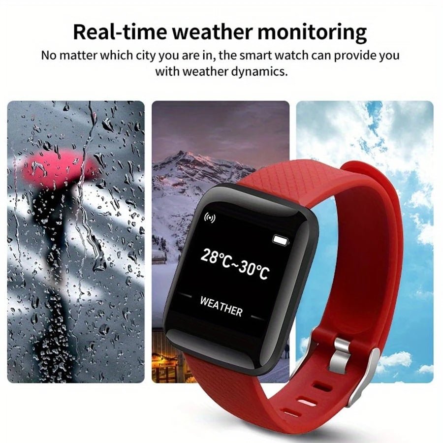 Smartwatch Men Women Wristwatches Smart Watch Message Fitness Monitor Bracelet Birthday Gift Electronic Clock For Android IOS - Walmarkettt.com