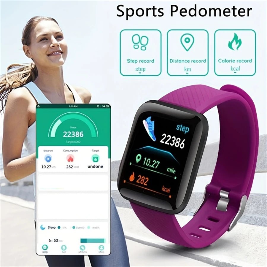 Smartwatch Men Women Wristwatches Smart Watch Message Fitness Monitor Bracelet Birthday Gift Electronic Clock For Android IOS - Walmarkettt.com