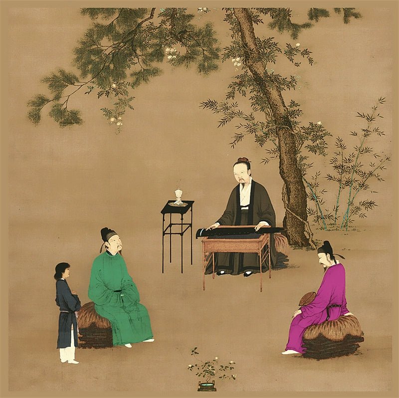 Spring and Autumn Dunhuang Mural Printing Chinese Style Small Square Towel - Walmarkettt.com