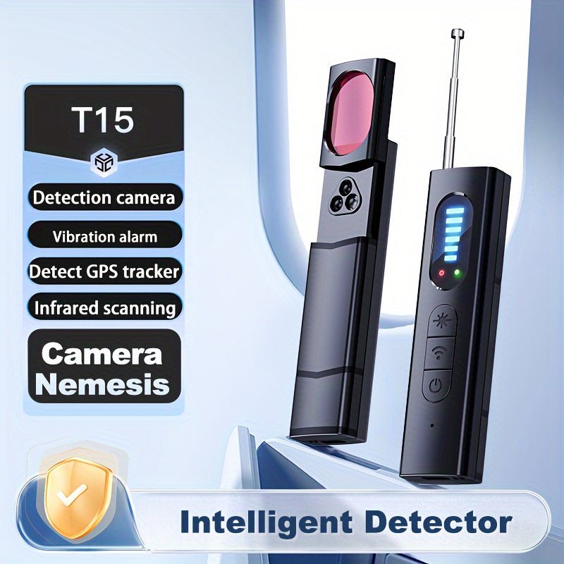 T15 Camera Detector Portable Privacy Protection Device With Vibration Alarm Infrared Scan Signal Detection Detection Gps Tracker Wifi Camera Bug Only Infrared Sensing Function, No Wireless Signal Transmission Function - Walmarkettt.com