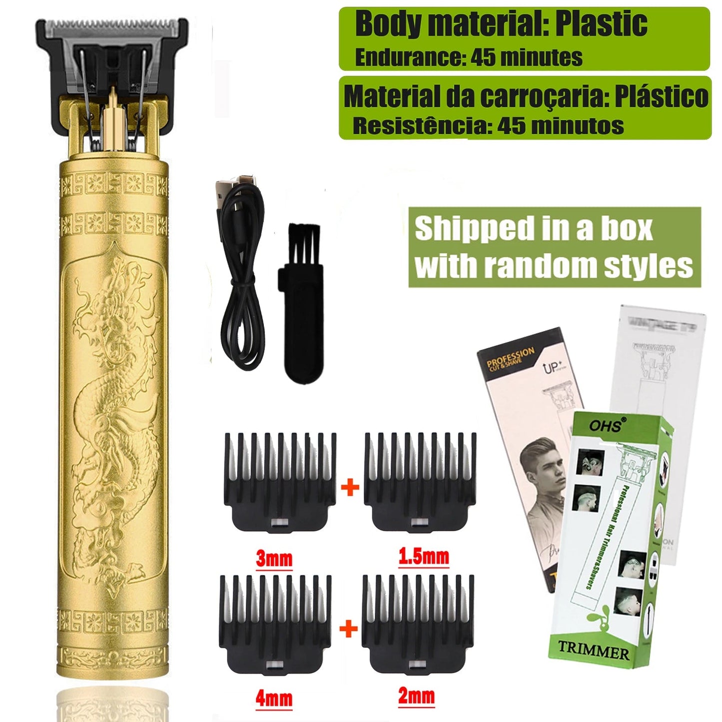 T9 Hair Clipper Repair Beard Shaving Body Hair Trimmer Clippers Electric Machine Men Haircut Machine 0mm Barber Shaver - Walmarkettt.com