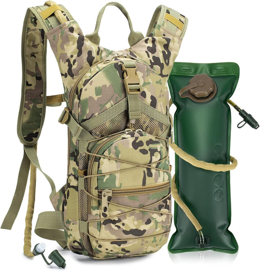 Tactical Hydration Pack Backpack Military Daypack Water Backpack with - Walmarkettt.com