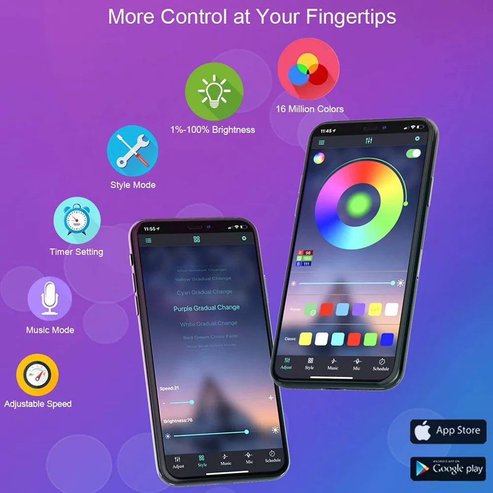 Tape Bluetooth USB LED Strip Light 5050 SMD 5V USB RGB Lights Flexible LED Lamp Tape Ribbon RGB Self - adhesive TV Desktop Diode - Walmarkettt.com