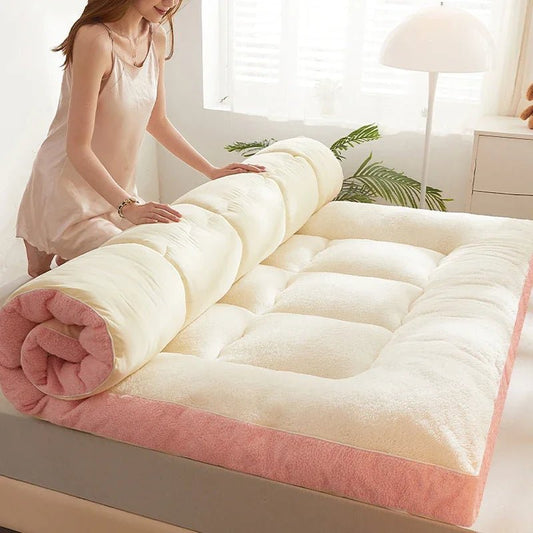 Tatami Floor Comfortable Mattress Upholstery Student Dormitory Thicken Single Double soy fiber Mattress Household Bed Mattresses - Walmarkettt.com