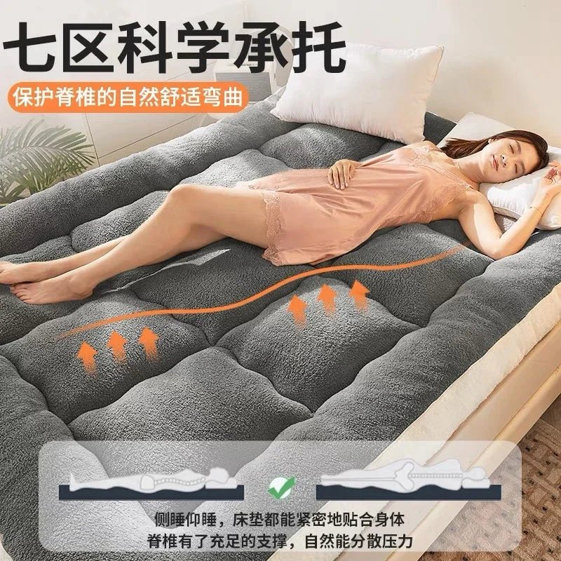 Tatami Floor Comfortable Mattress Upholstery Student Dormitory Thicken Single Double soy fiber Mattress Household Bed Mattresses - Walmarkettt.com