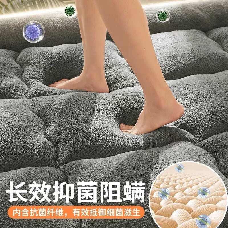 Tatami Floor Comfortable Mattress Upholstery Student Dormitory Thicken Single Double soy fiber Mattress Household Bed Mattresses - Walmarkettt.com