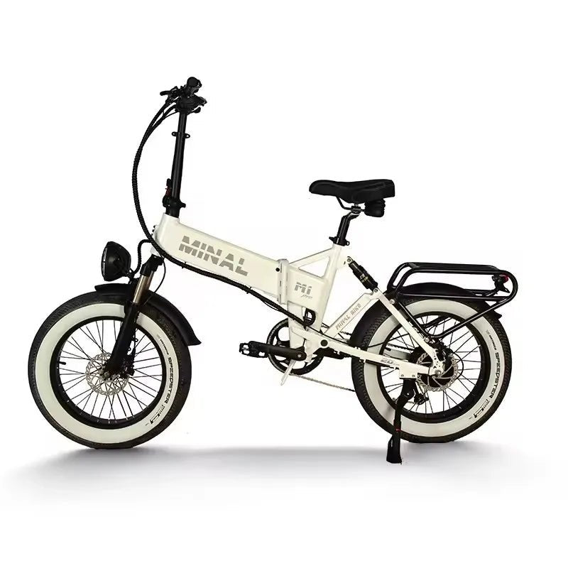 The e - bike’s 20 - inch wide tires are available in four colors. 750W 48V 16AH battery. Easy and good - looking electric bicycle - Walmarkettt.com