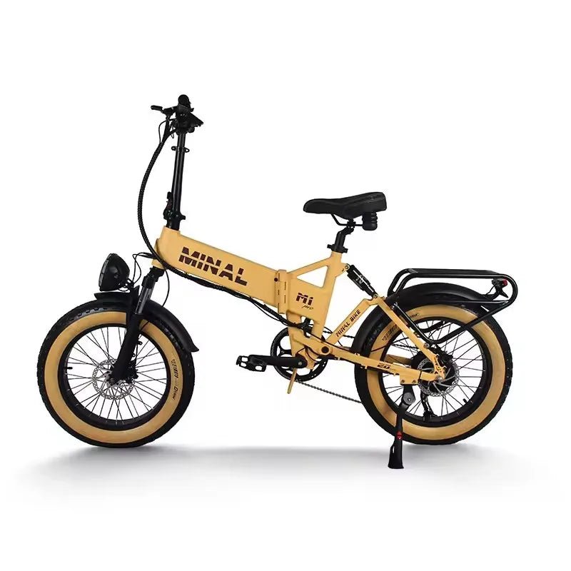 The e - bike’s 20 - inch wide tires are available in four colors. 750W 48V 16AH battery. Easy and good - looking electric bicycle - Walmarkettt.com