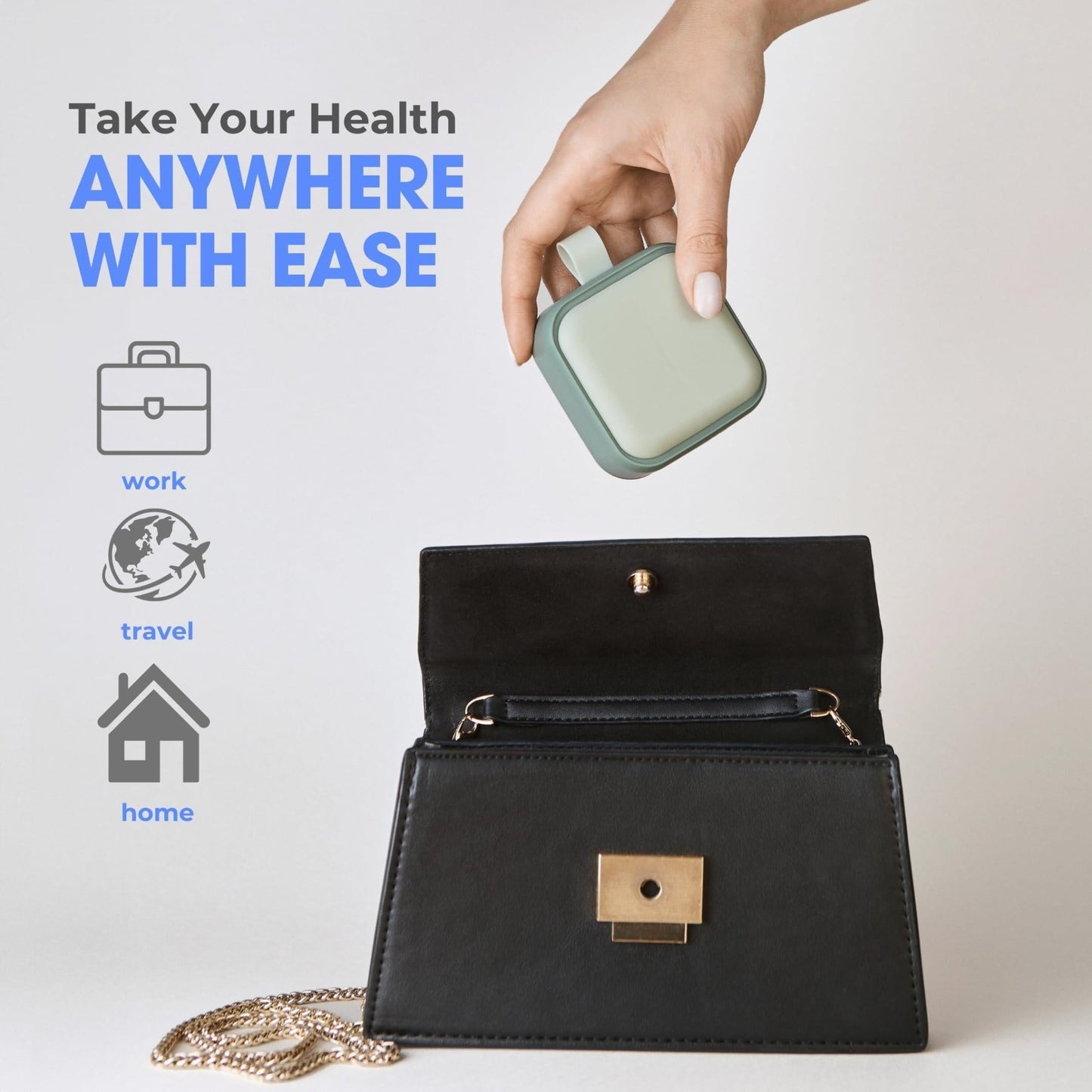 Travel Medicine Pill Organizer Small Pill Box for Purse Mini Pill Case - Walmarkettt.com