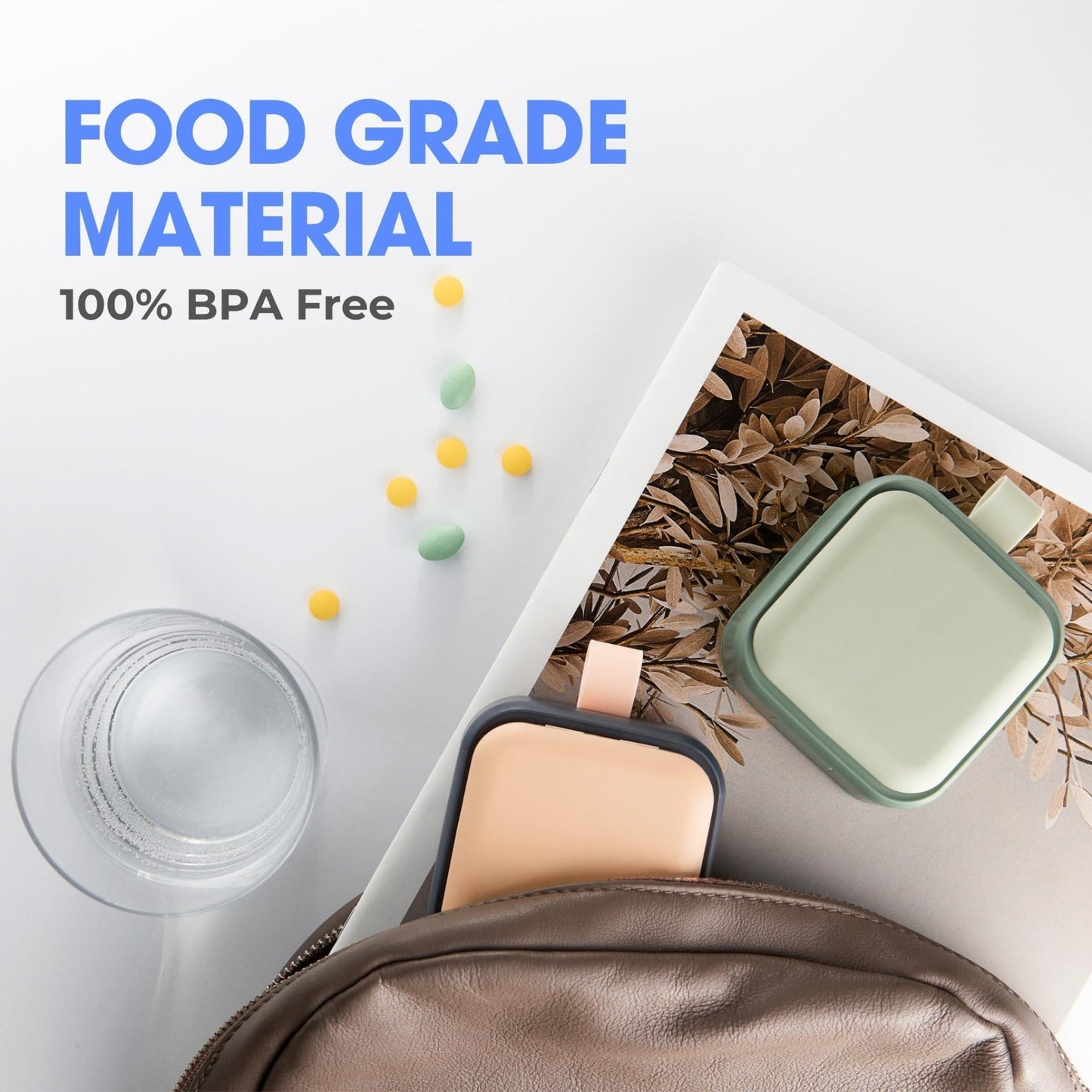 Travel Medicine Pill Organizer Small Pill Box for Purse Mini Pill Case - Walmarkettt.com