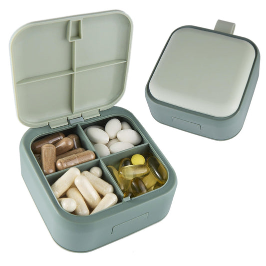 Travel Medicine Pill Organizer Small Pill Box for Purse Mini Pill Case - Walmarkettt.com