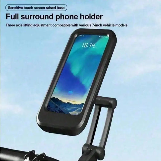 Waterproof Motorcycle Bike Mobile Phone Holder Support Universal Bicycle GPS 360° Swivel Adjustable Motorcycle Cellphone Holder - Walmarkettt.com