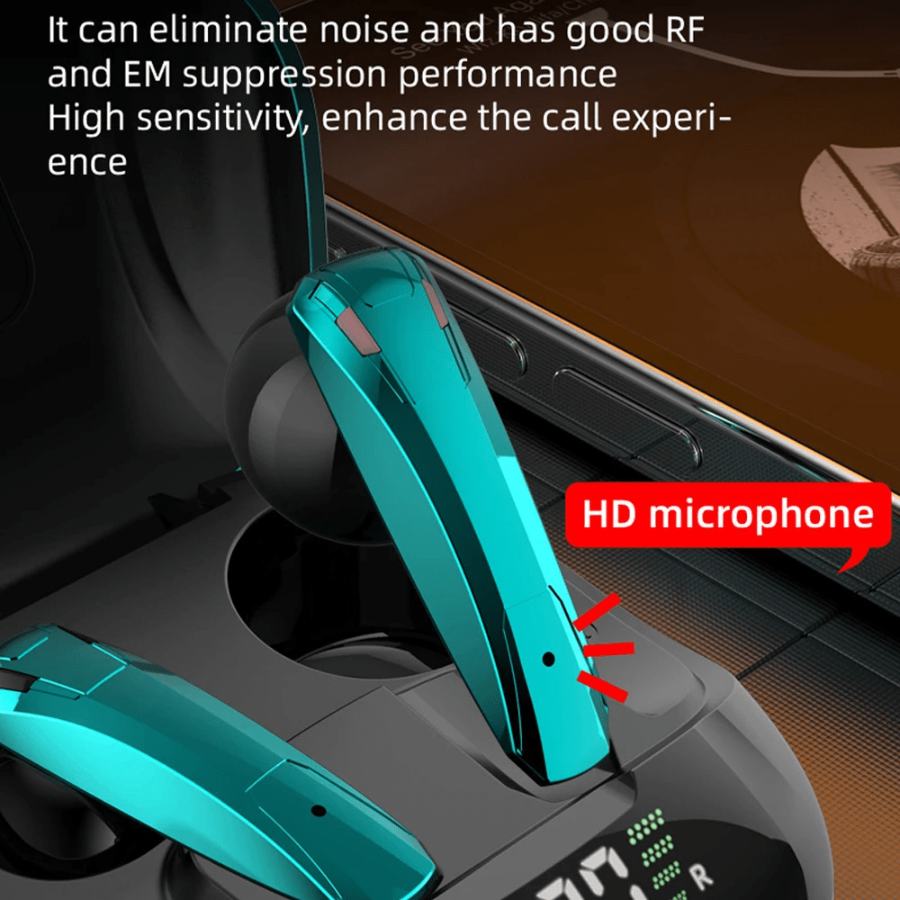 Wireless TWS Gaming Bluetooth 5.0 Earphones With Microphone - Walmarkettt.com