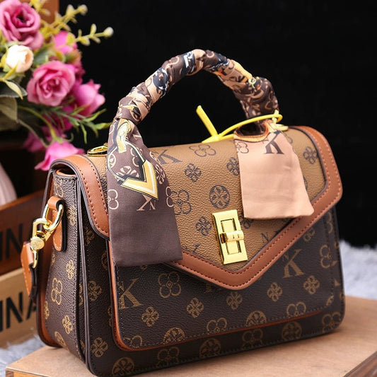 Women's Bag 2025 New Arrival Fashion Counter Genuine Goods Brand Genuine Leather Handbag Classy Easiest for Match Shoulder Messenger Bag - Walmarkettt.com