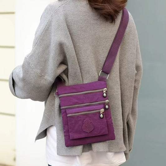 Women's Small Bag Casual Lightweight Travel Close - Fitting Coin Purse Crossbody Nylon Cloth Small Bag - Walmarkettt.com