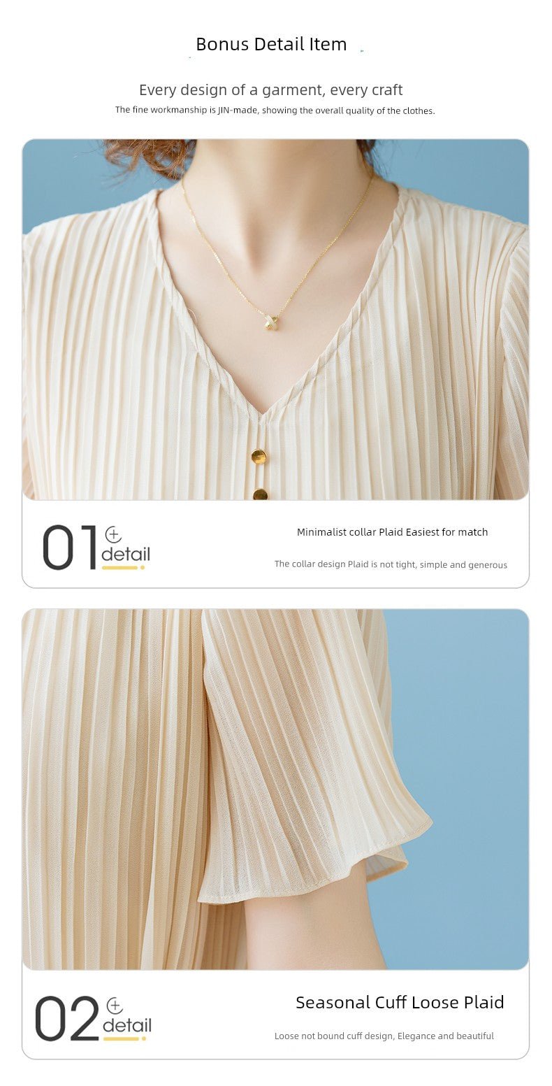 Young Mother Mulberry Silk Noble 40 - Year - Old Dress Summer Dress - Walmarkettt.com